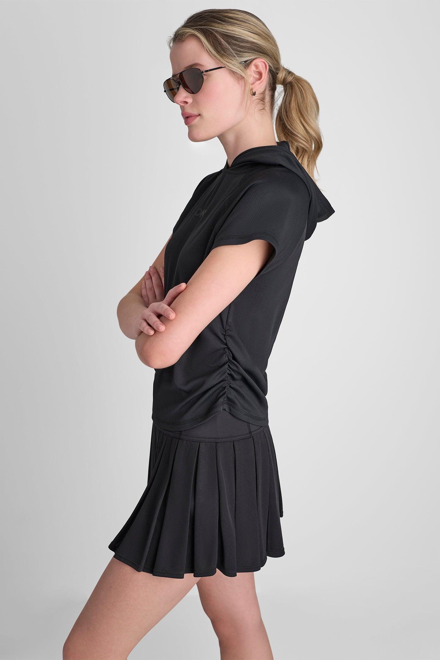 MESH HOODED LOGO TEE Product Image