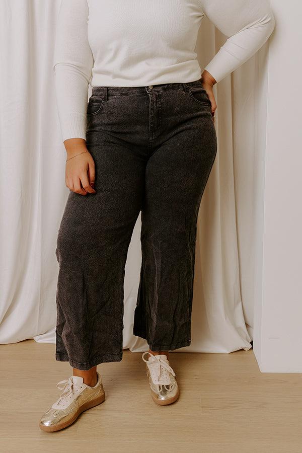 The Dex High Waist Straight Leg Jean In Black Curves Product Image