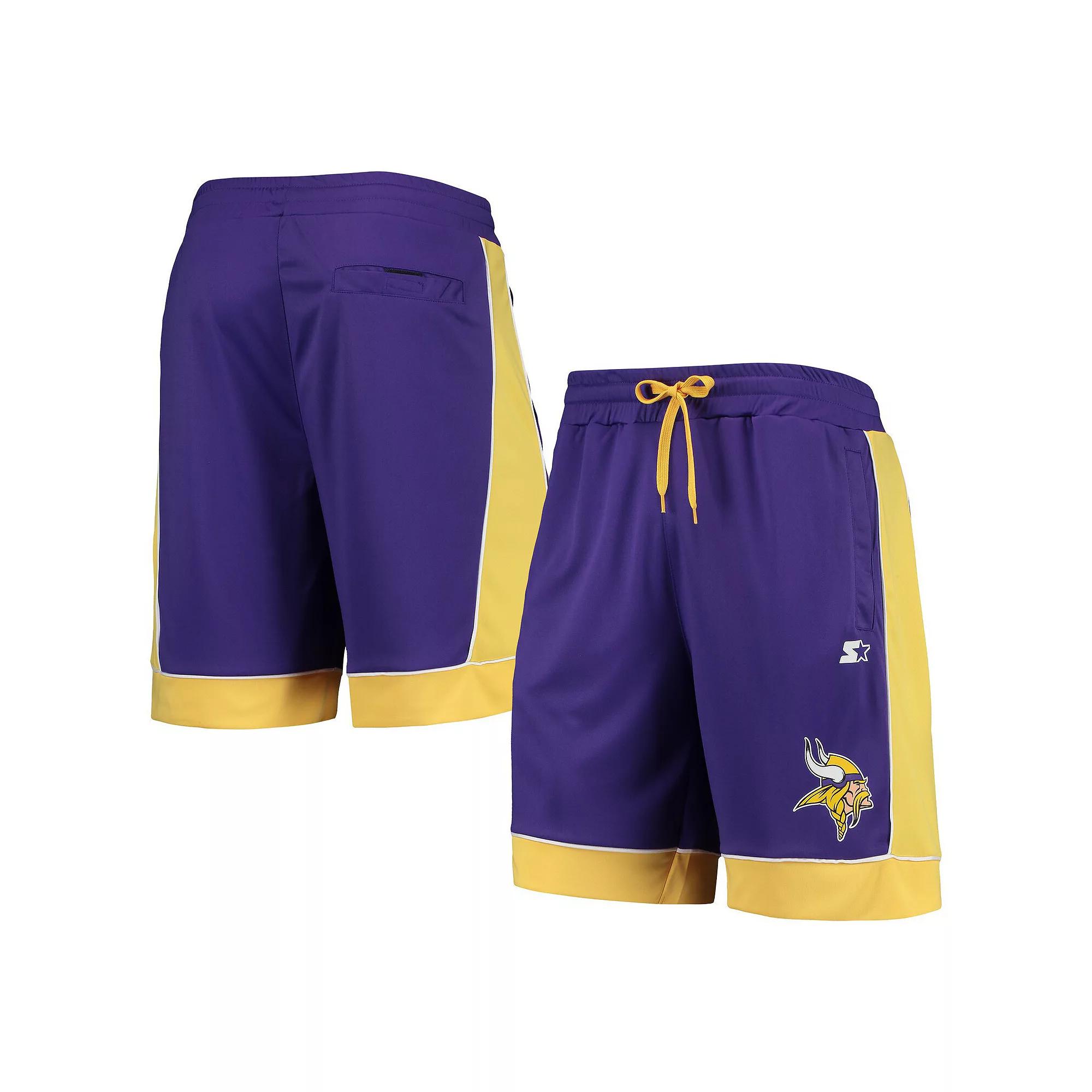 Men's Starter Purple/Gold Minnesota Vikings Fan Favorite Fashion Shorts, Size: 2XL Product Image