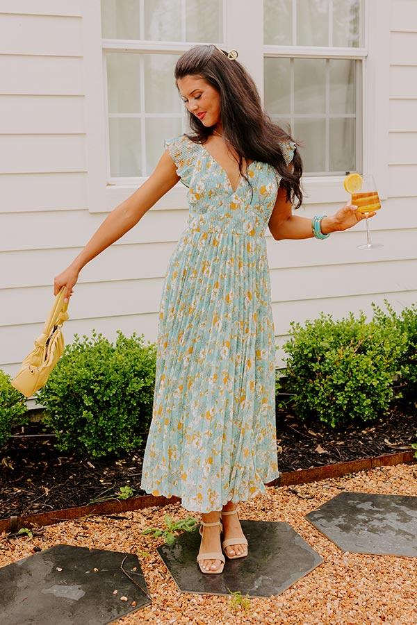 Garden Blooms Pleated Maxi Product Image