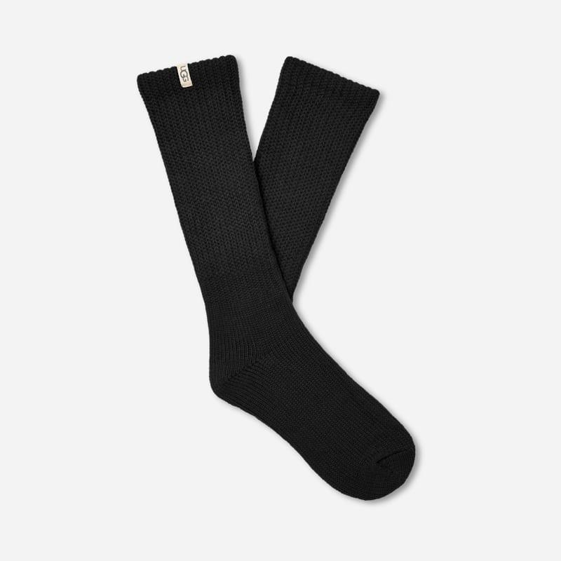 Womens UGG® Tyla Slouchy Crew II Socks - Black Product Image
