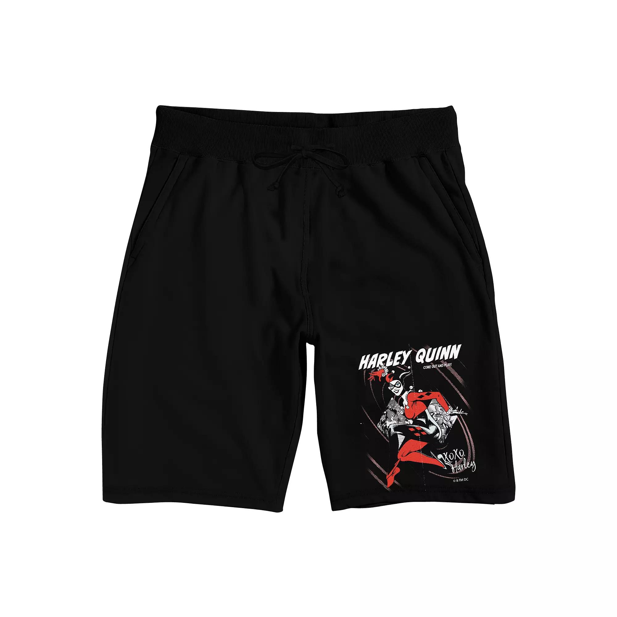 Men's Harley Quinn XOXO Pajama Shorts,  Product Image