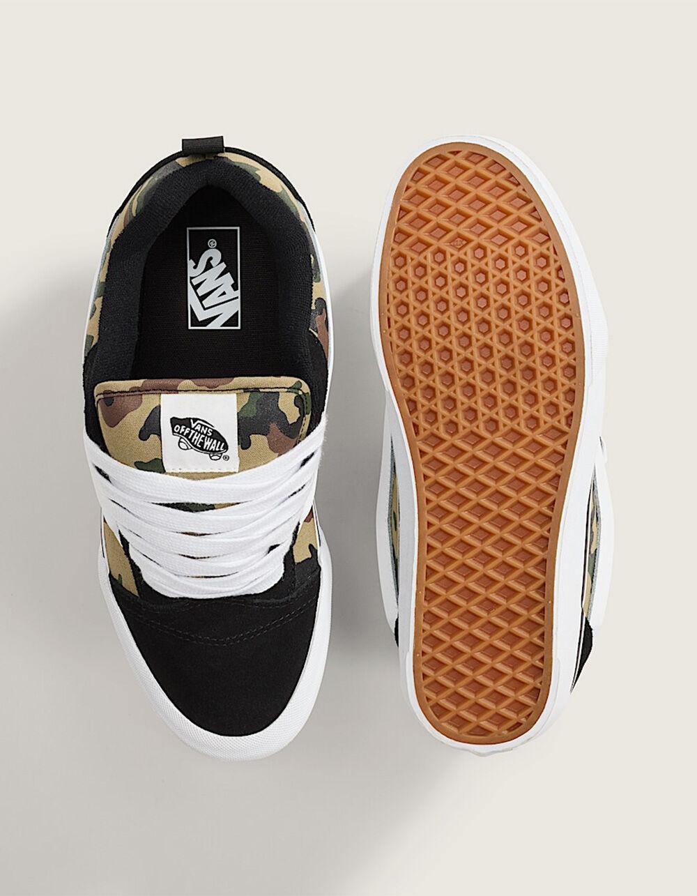 VANS Knu Skool Camo Shoes - BLACK COMBO Product Image