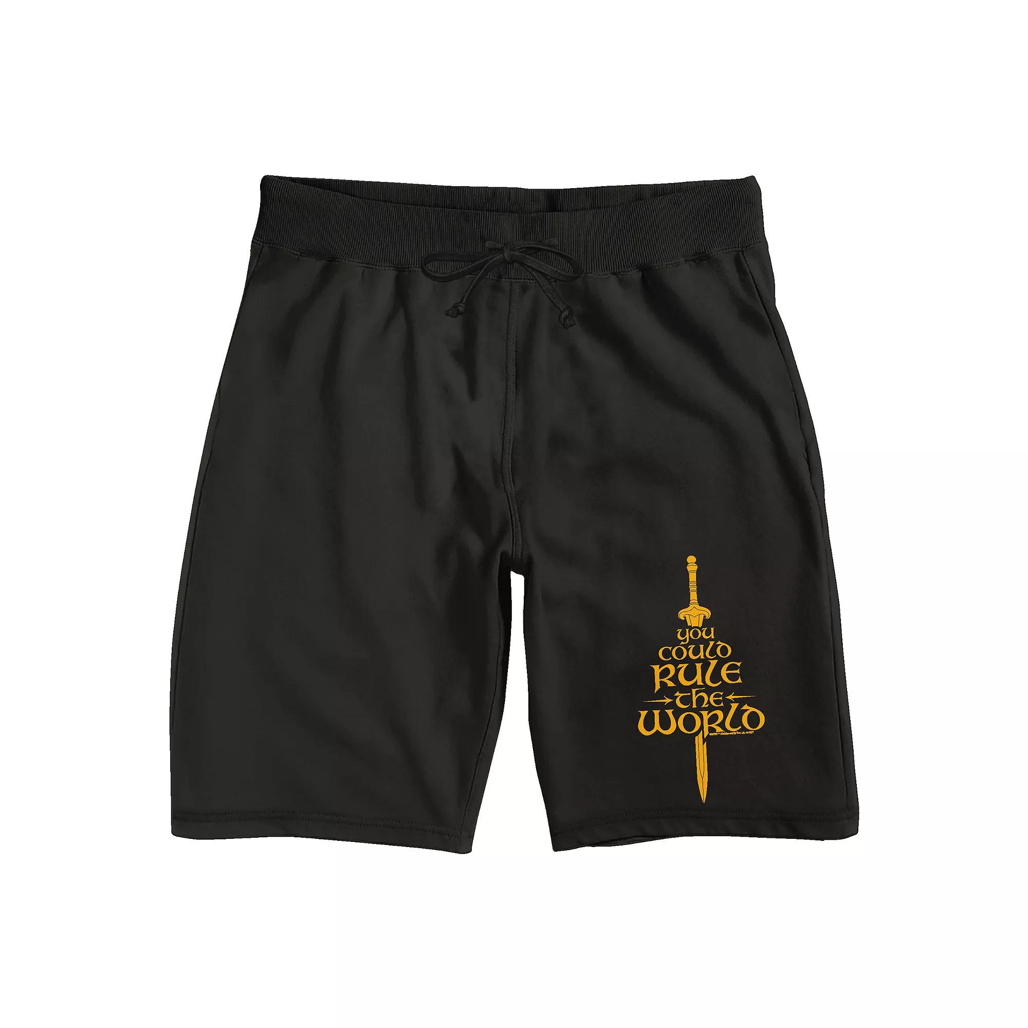 Men's Lord of the Rings The War of Rohirrim Pajama Shorts, Size: Small, Black Product Image