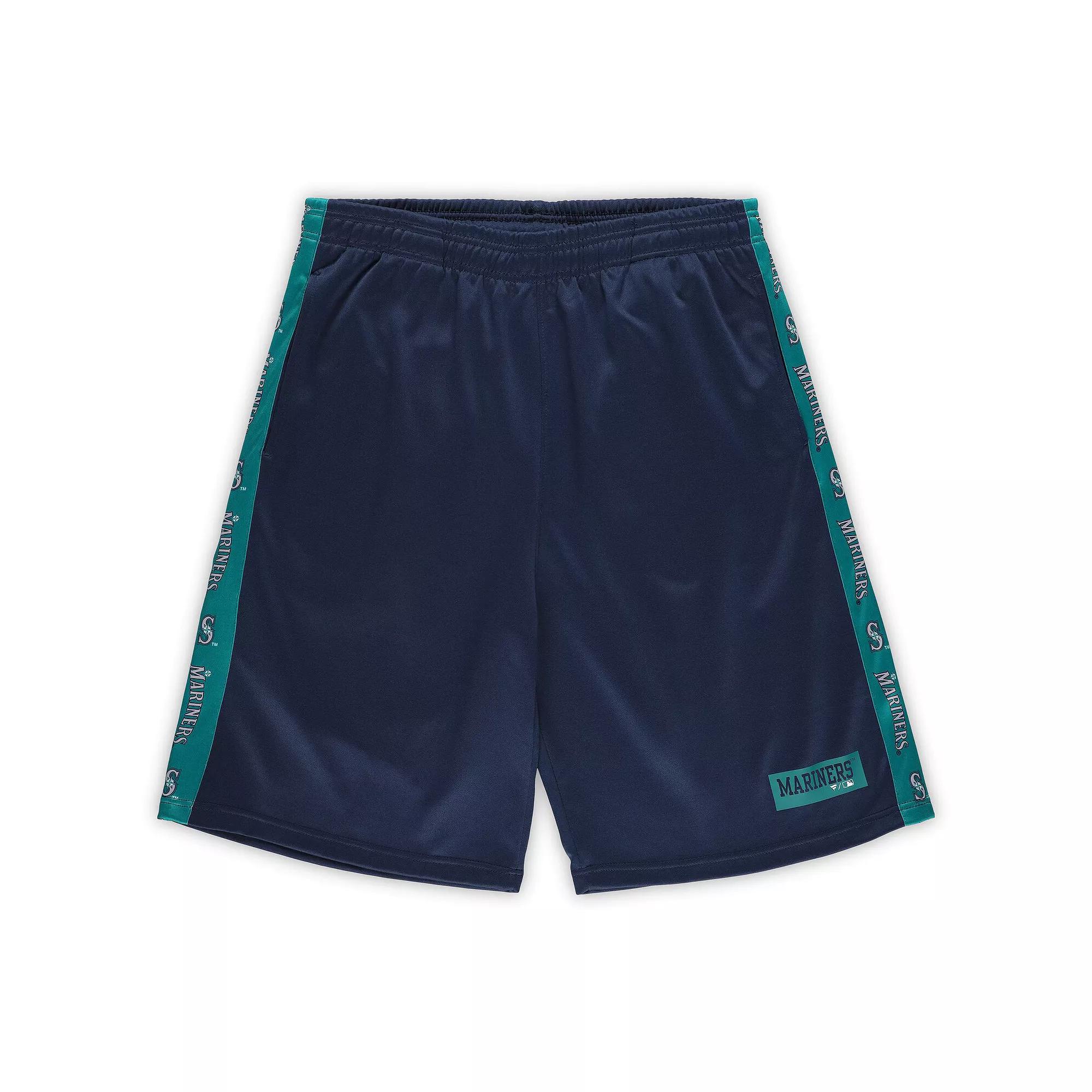 Men's Profile Navy Seattle Mariners Big & Tall Fleece Shorts,  Product Image