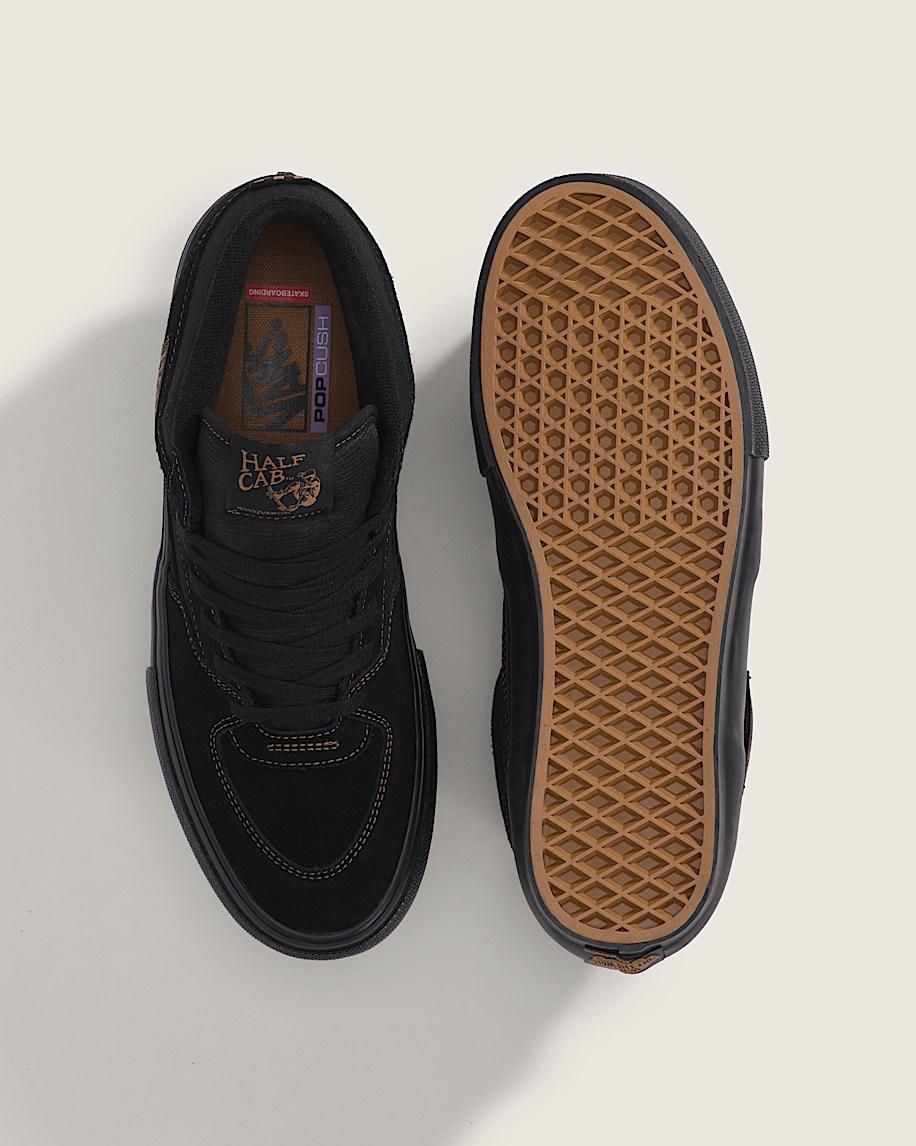 Skate Half Cab Shoe in Black / Brown| Vans US Product Image