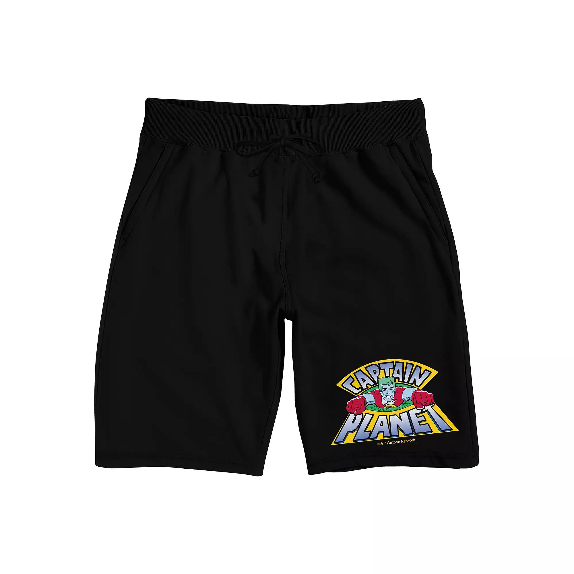 Men's Captain Planet Flying Pajama Shorts,  Product Image
