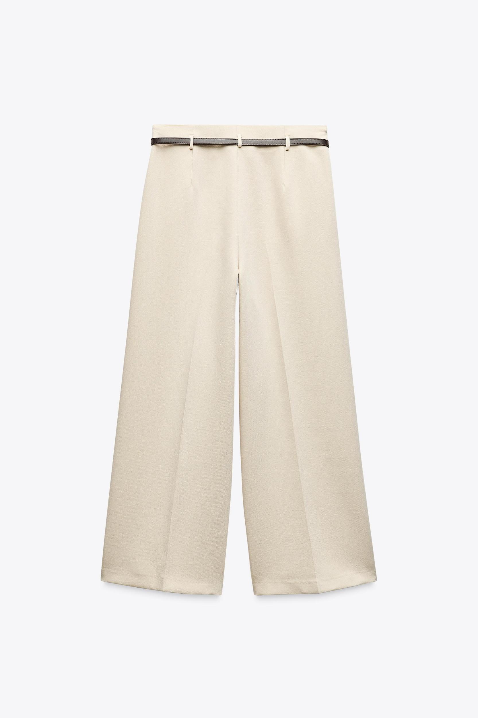 BELTED CULOTTE PANTS ZW COLLECTION Product Image