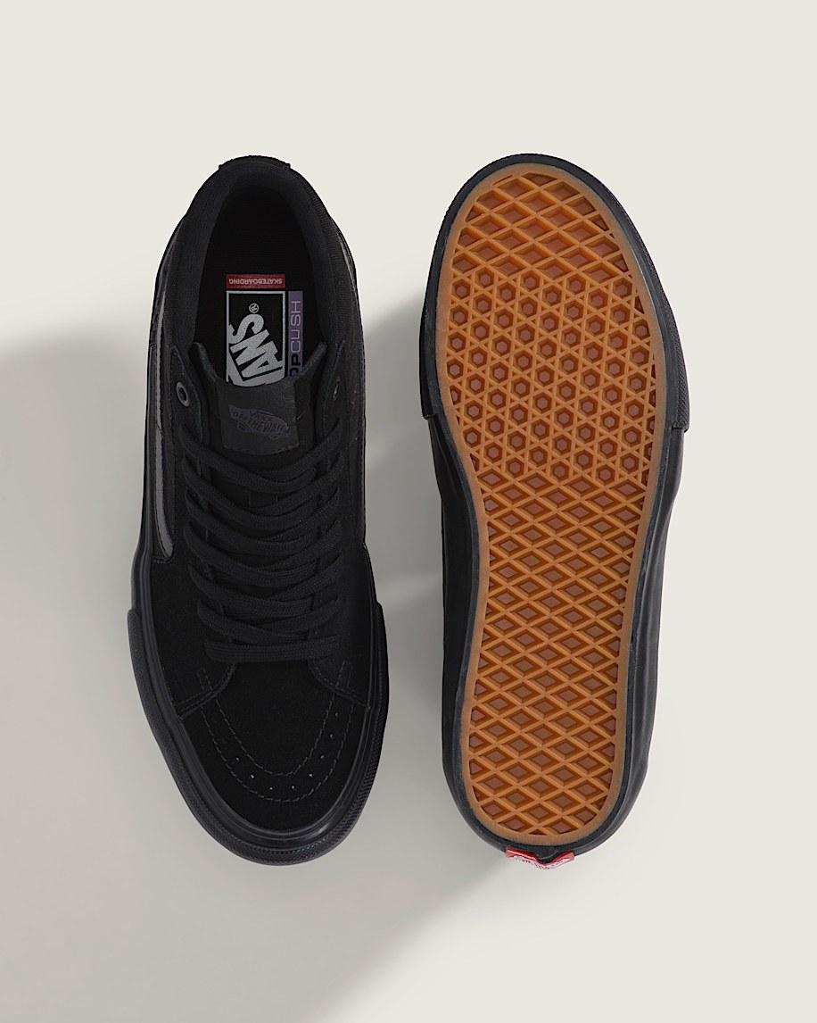 Vans | Skate Sk8-Hi Black/Black Skate Shoe Product Image