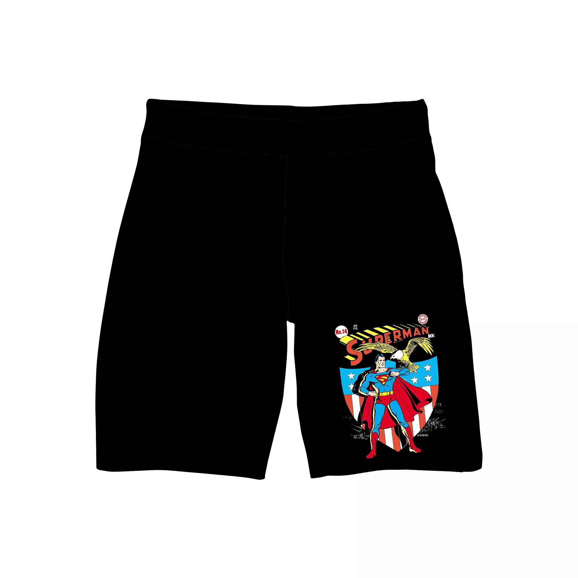 Men's Superman Classic Comic Pajama Shorts,  Product Image