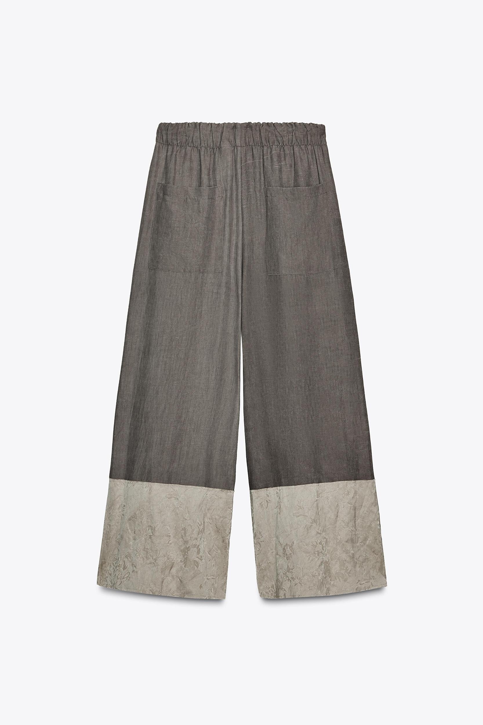 ZW COLLECTION JACQUARD COMBINATION PANTS Product Image