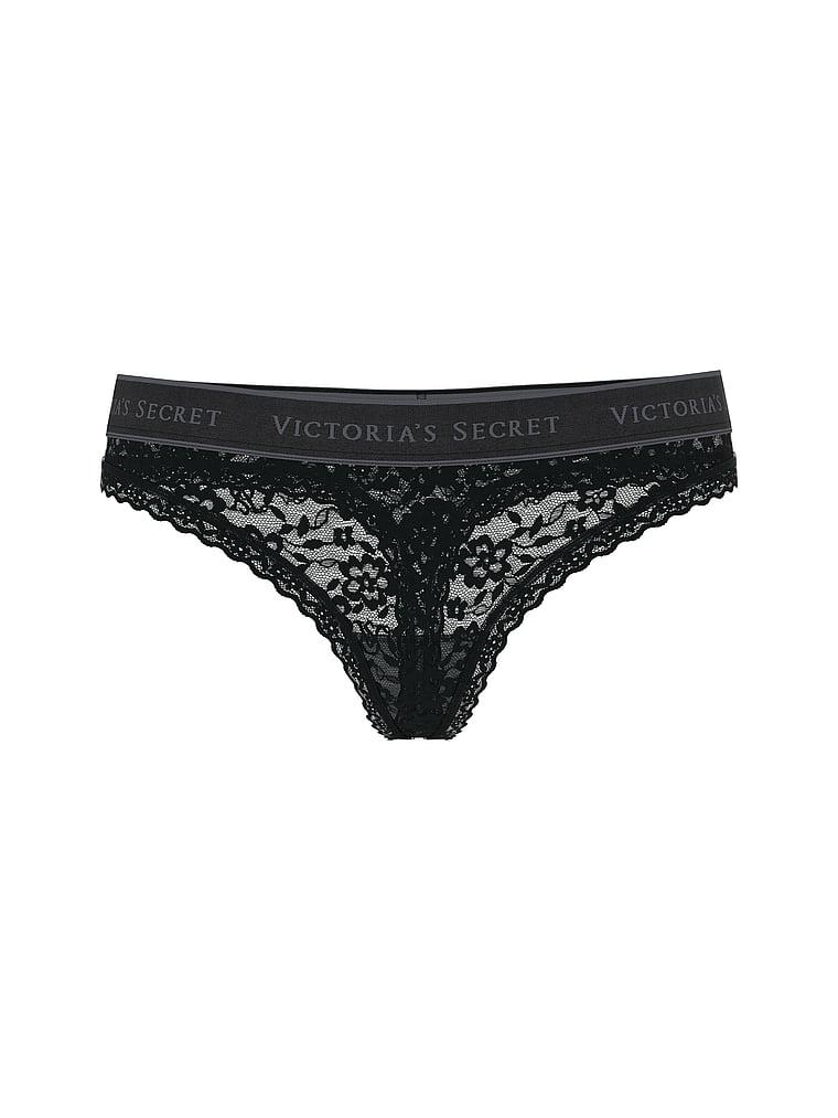 Sheer Heritage Logo Thong Panty Product Image