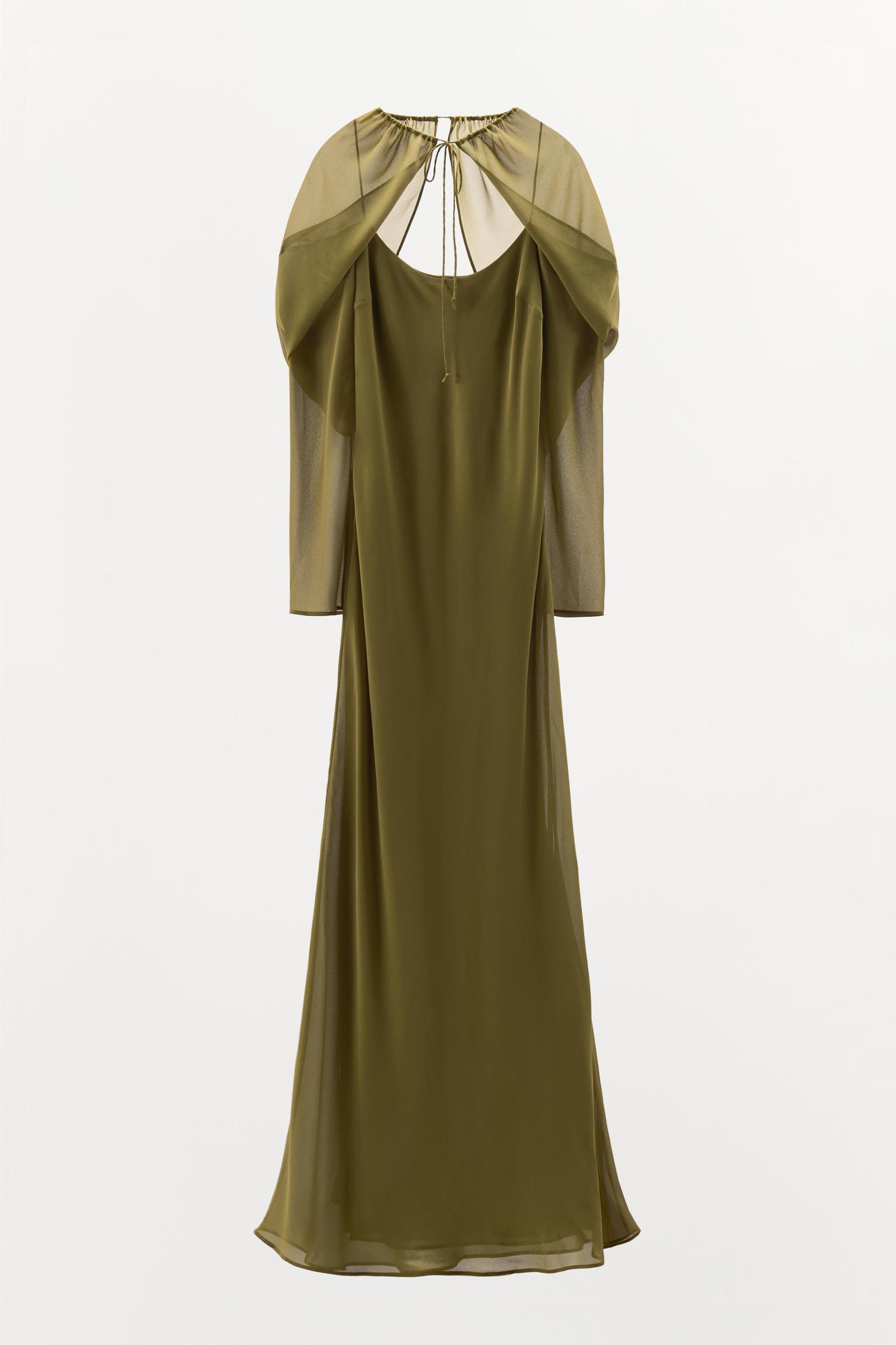 GEORGETTE CAPE DRESS Product Image