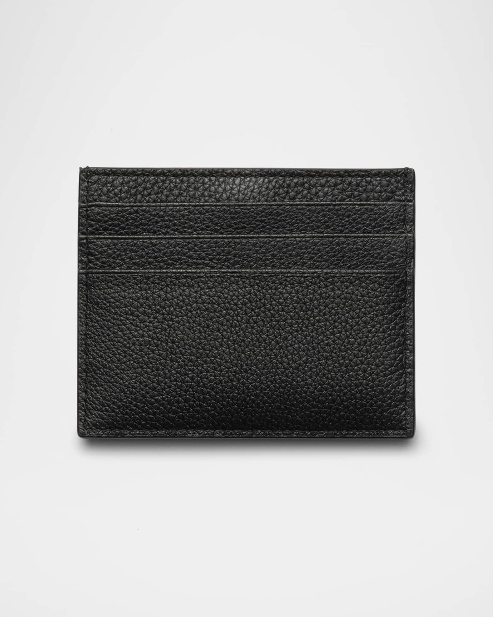 Triangle Logo Leather Card Holder Product Image