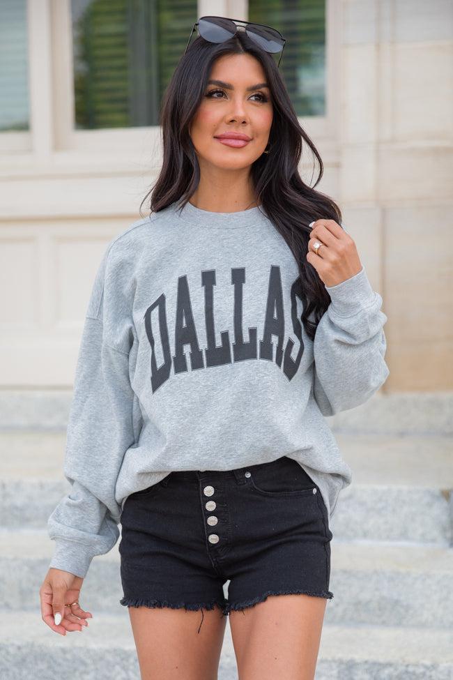 Dallas Light Grey Graphic Sweatshirt Product Image