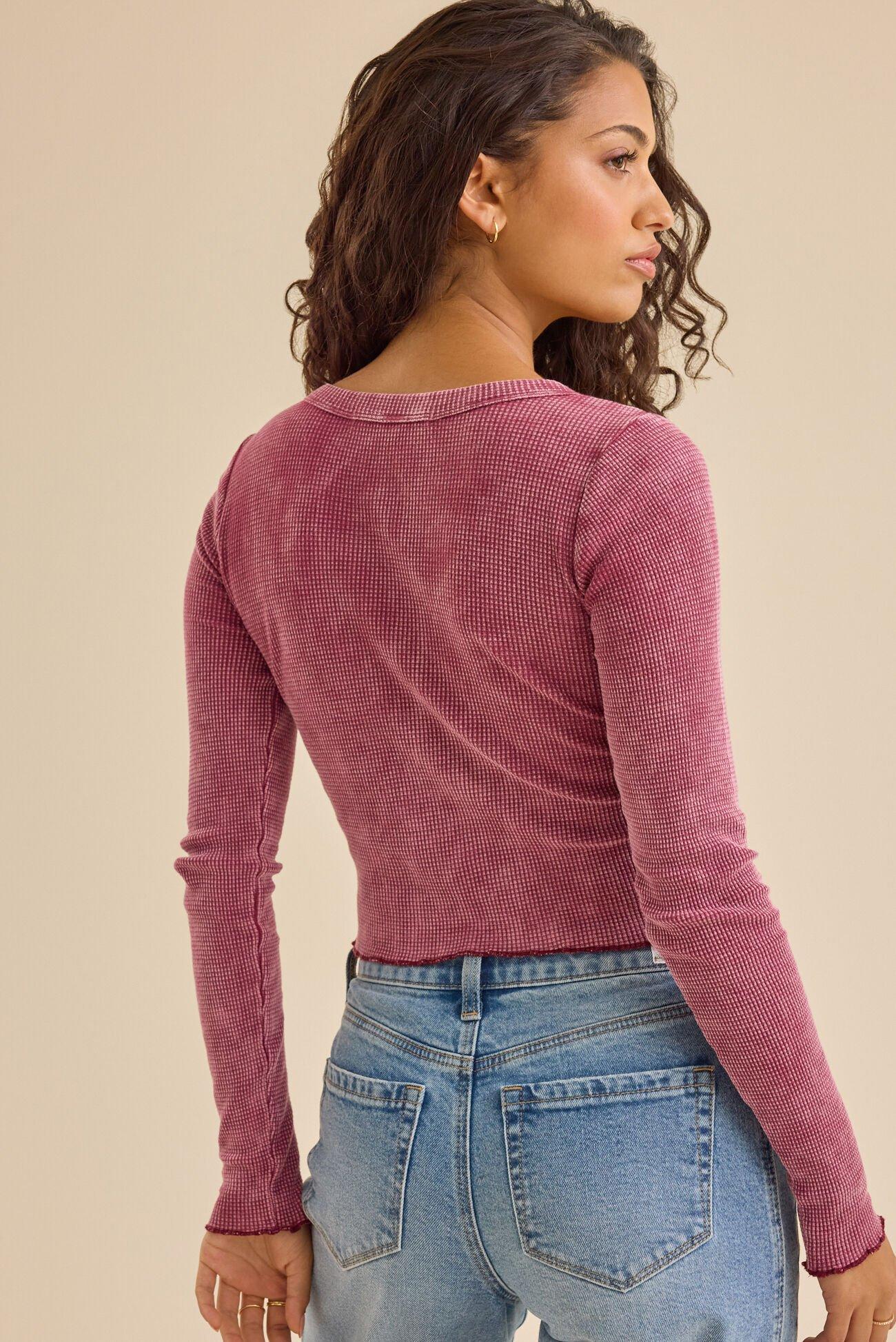 Vada Thermal Lace Crop Top Product Image