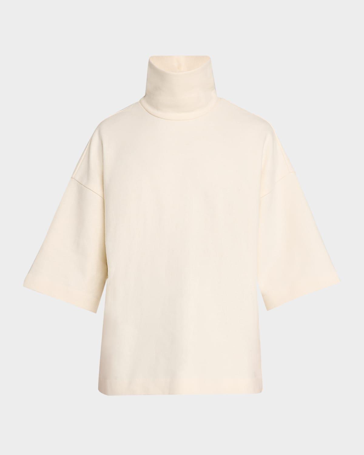 Mens High-Neck Short-Sleeve Shirt Product Image