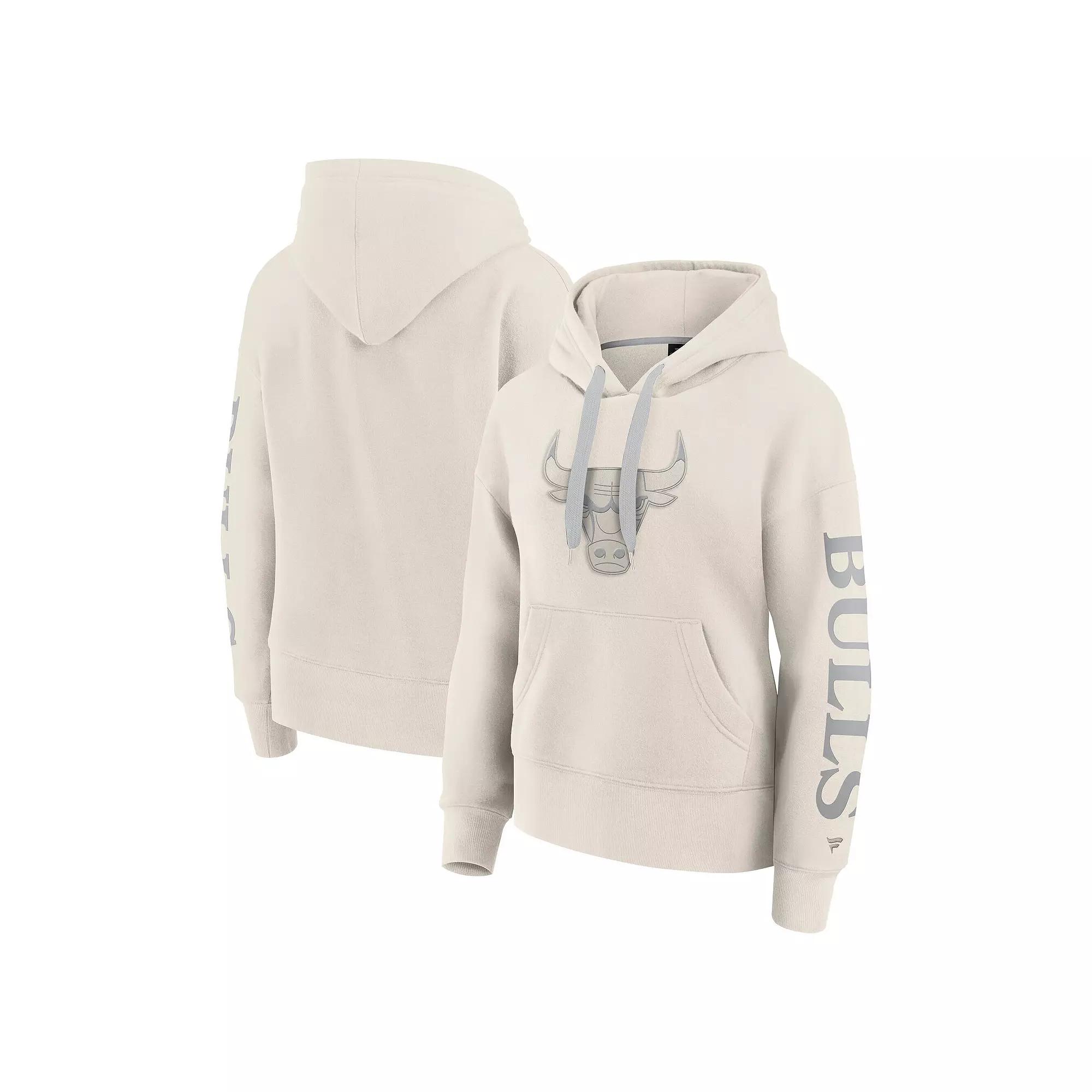 Women's Fanatics Cream Chicago Bulls Elements Next Pullover Hoodie,  Product Image