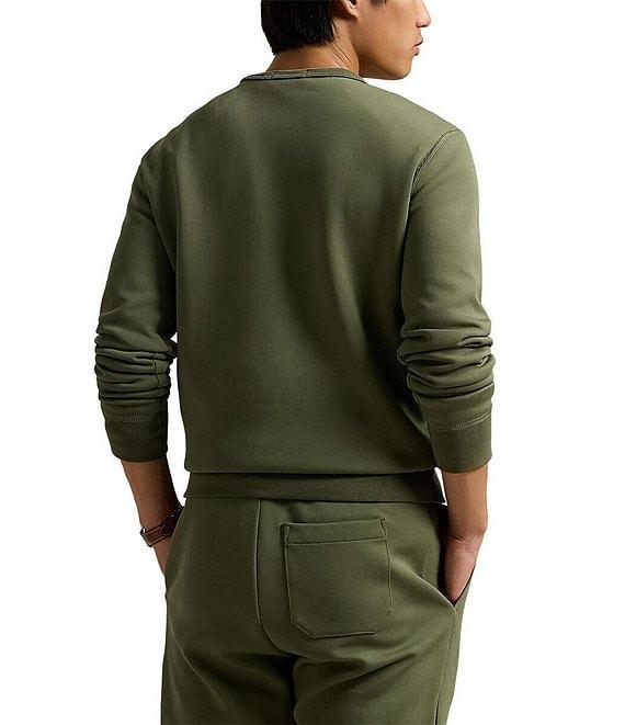 Polo Ralph Lauren Leather-Pony Double-Knit Sweatshirt Product Image