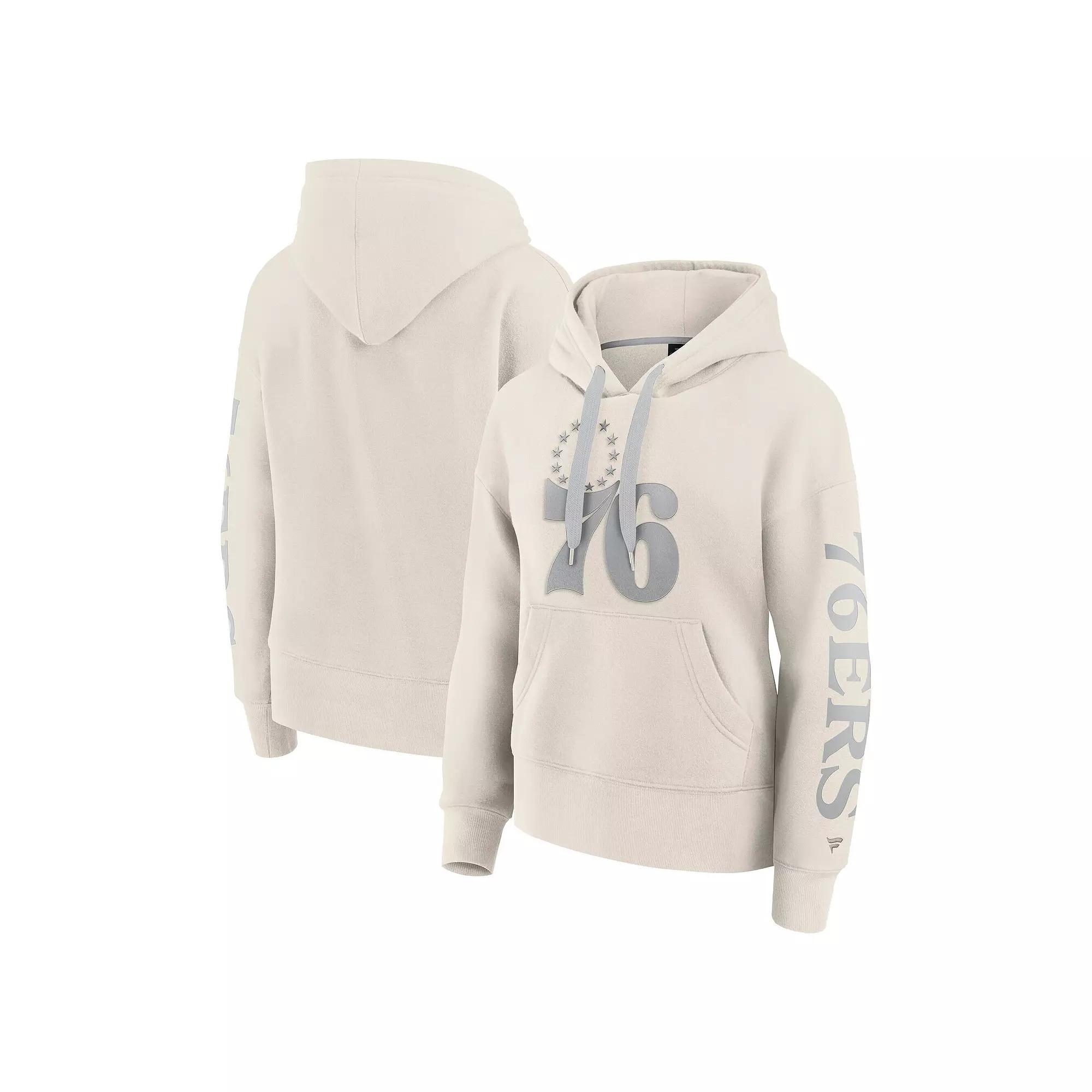 Women's Fanatics Cream Philadelphia 76ers Elements Next Pullover Hoodie,  Product Image