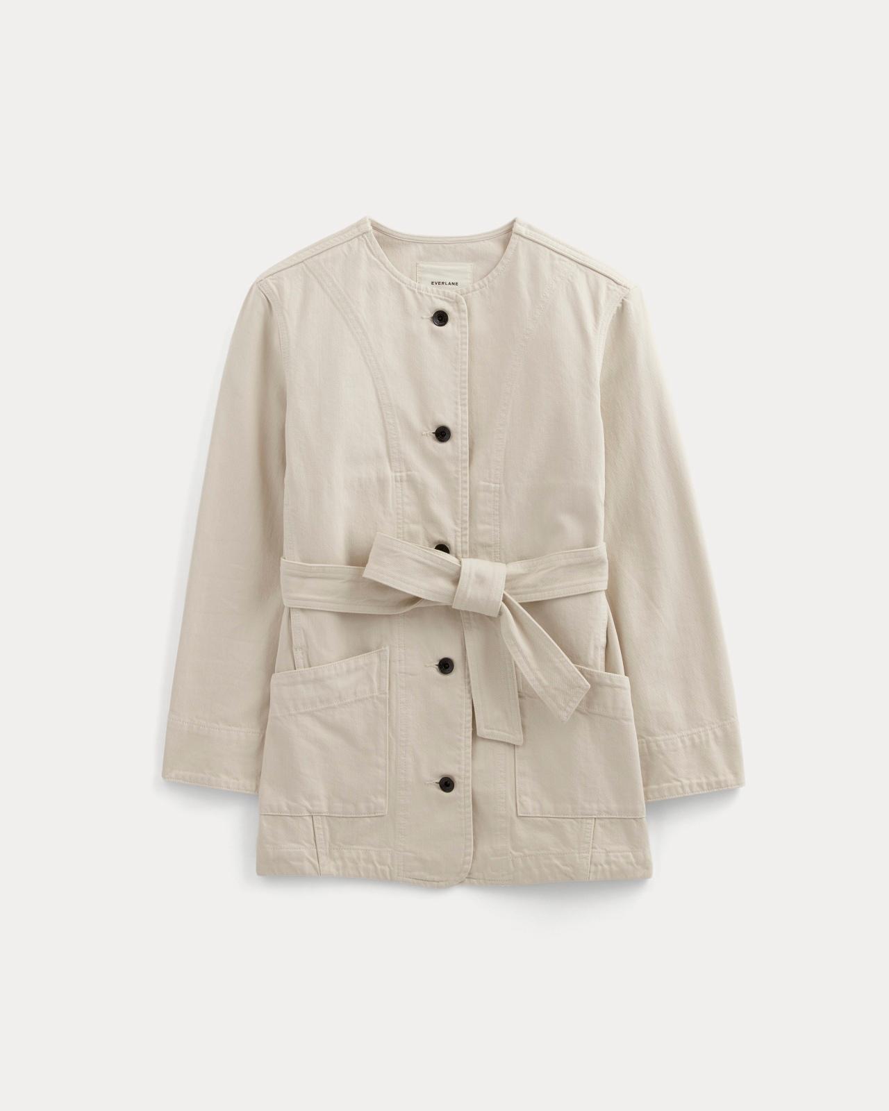 Womens Long Denim Barrel Jacket by Everlane Product Image