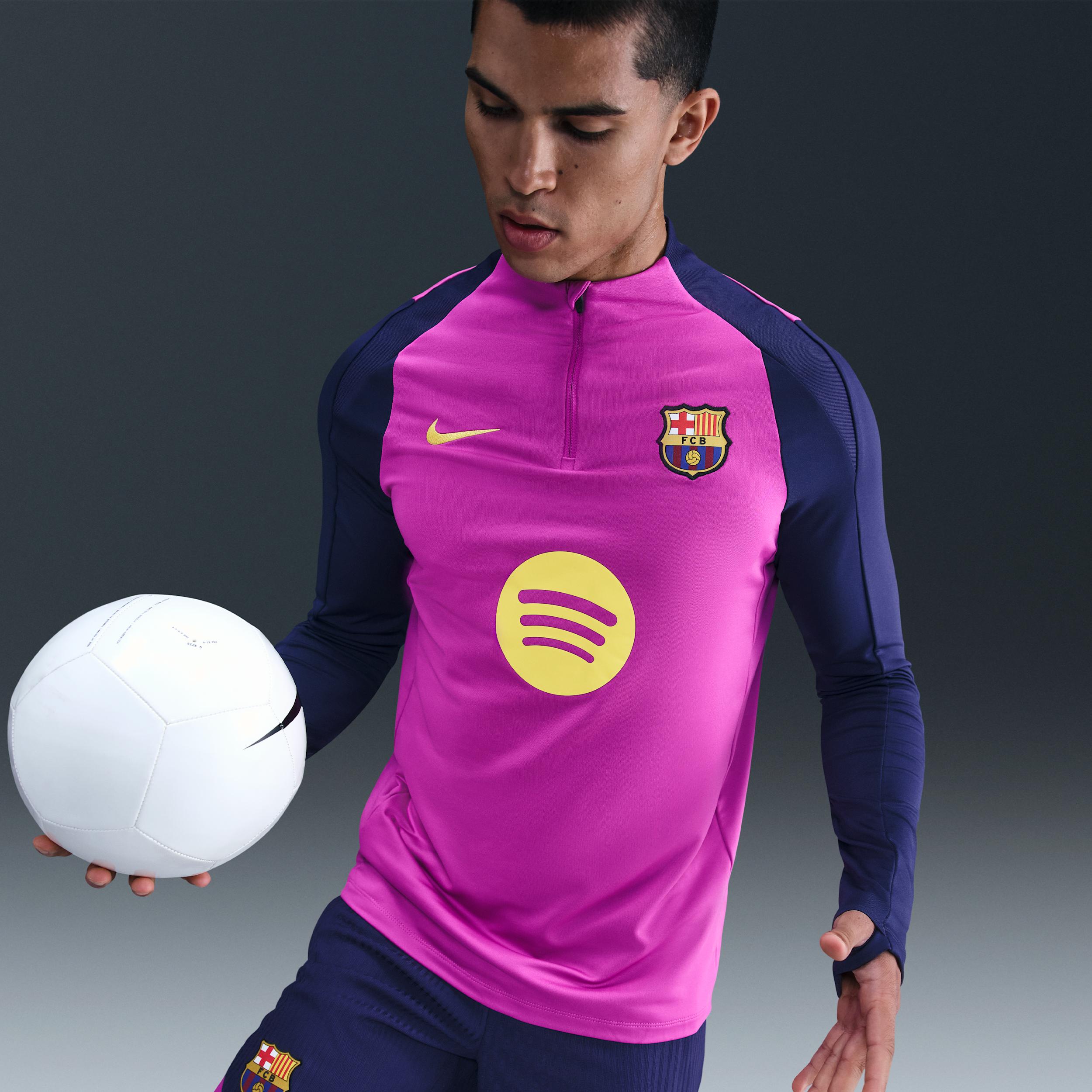 FC Barcelona Strike Nike Mens Dri-FIT Soccer Drill Top | HJ7774-552 Product Image