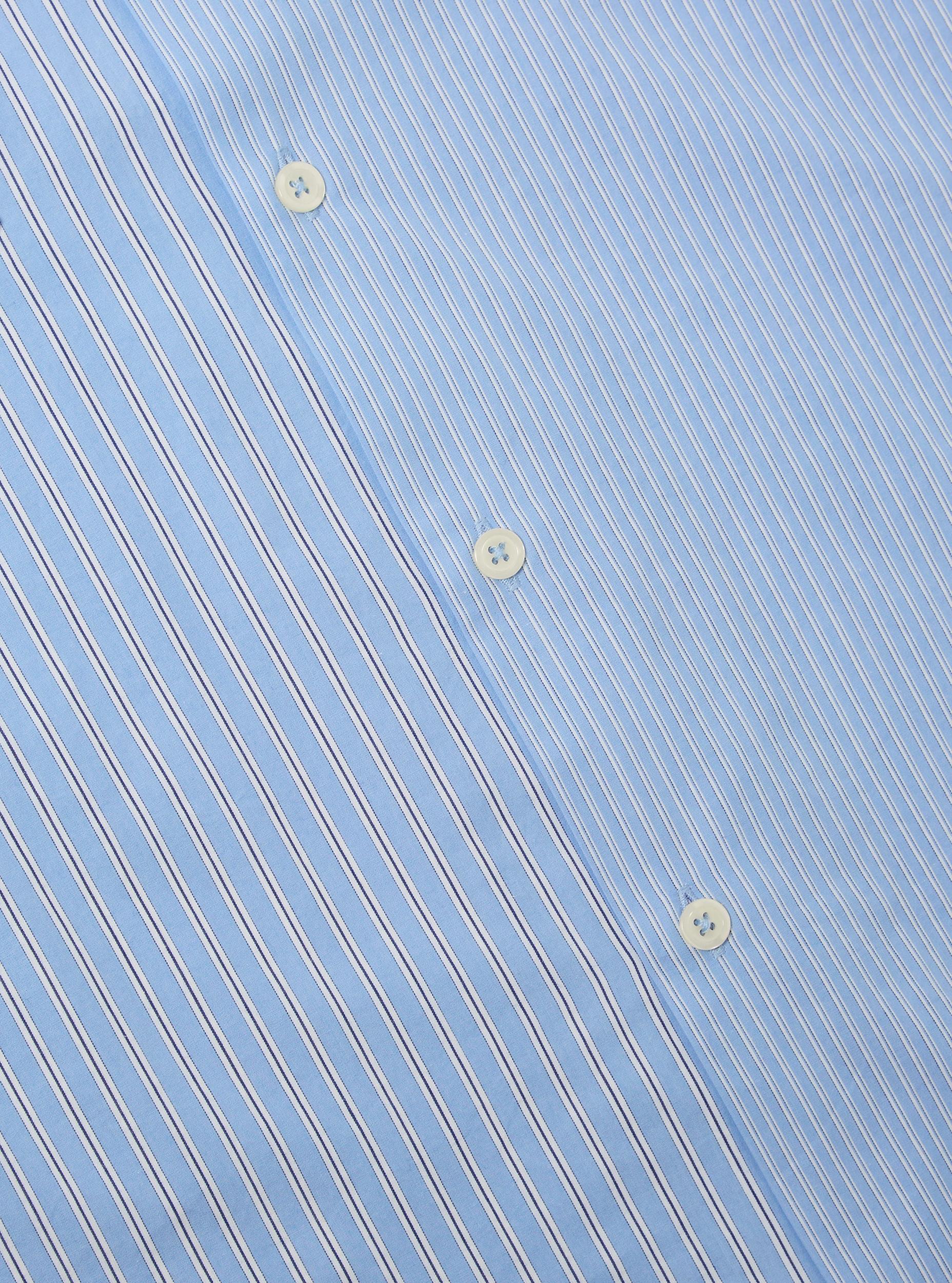 Universal Works Sal Road Shirt in Blue Vila Stripes Product Image