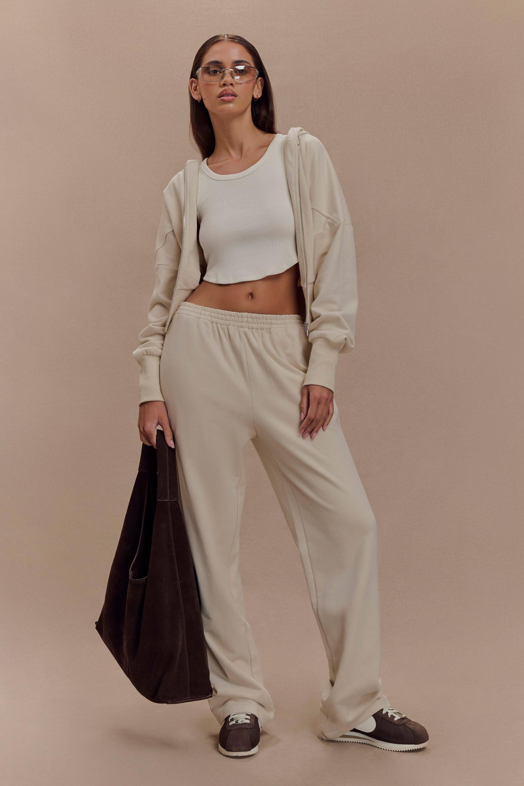 Blake Straight Leg Joggers - Stone Product Image