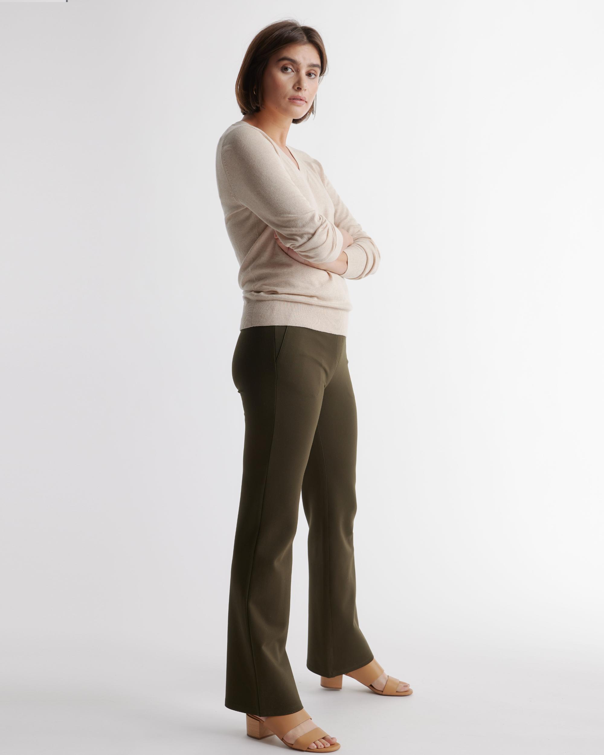 Quince | Women's Ultra-Stretch Ponte Bootcut Pants Rayon Product Image