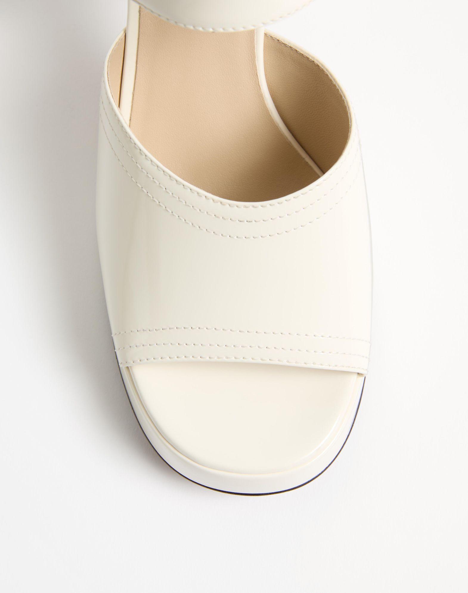 Fawcette Platform Sandal In Polished Calfskin 100Mm Product Image