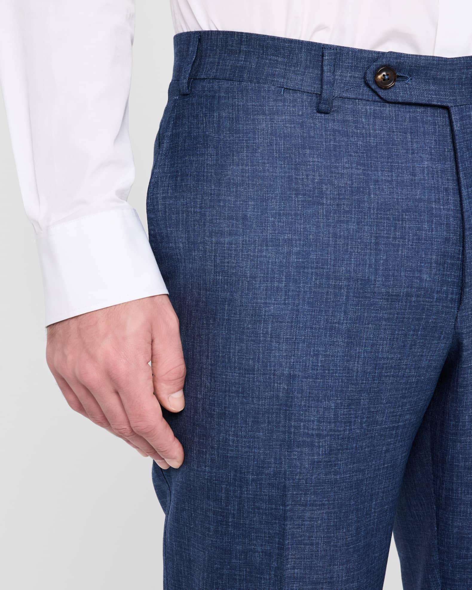 Men's Melange Wool Dress Pants Product Image