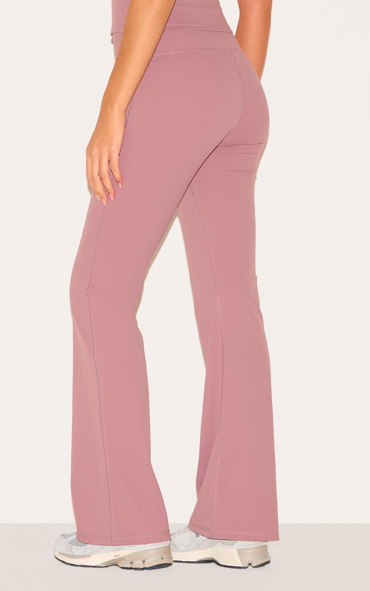 Mauve Sculpt Wrap Waist Yoga Pants Product Image
