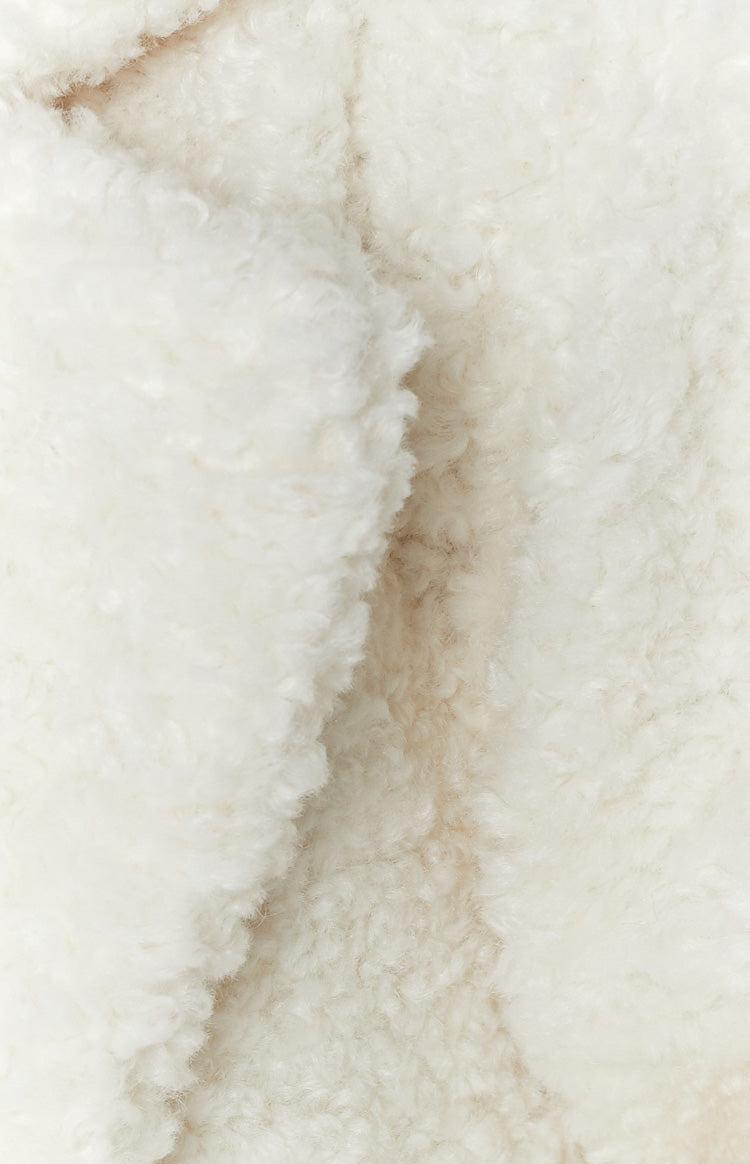 Harlen White Teddy Coat Product Image