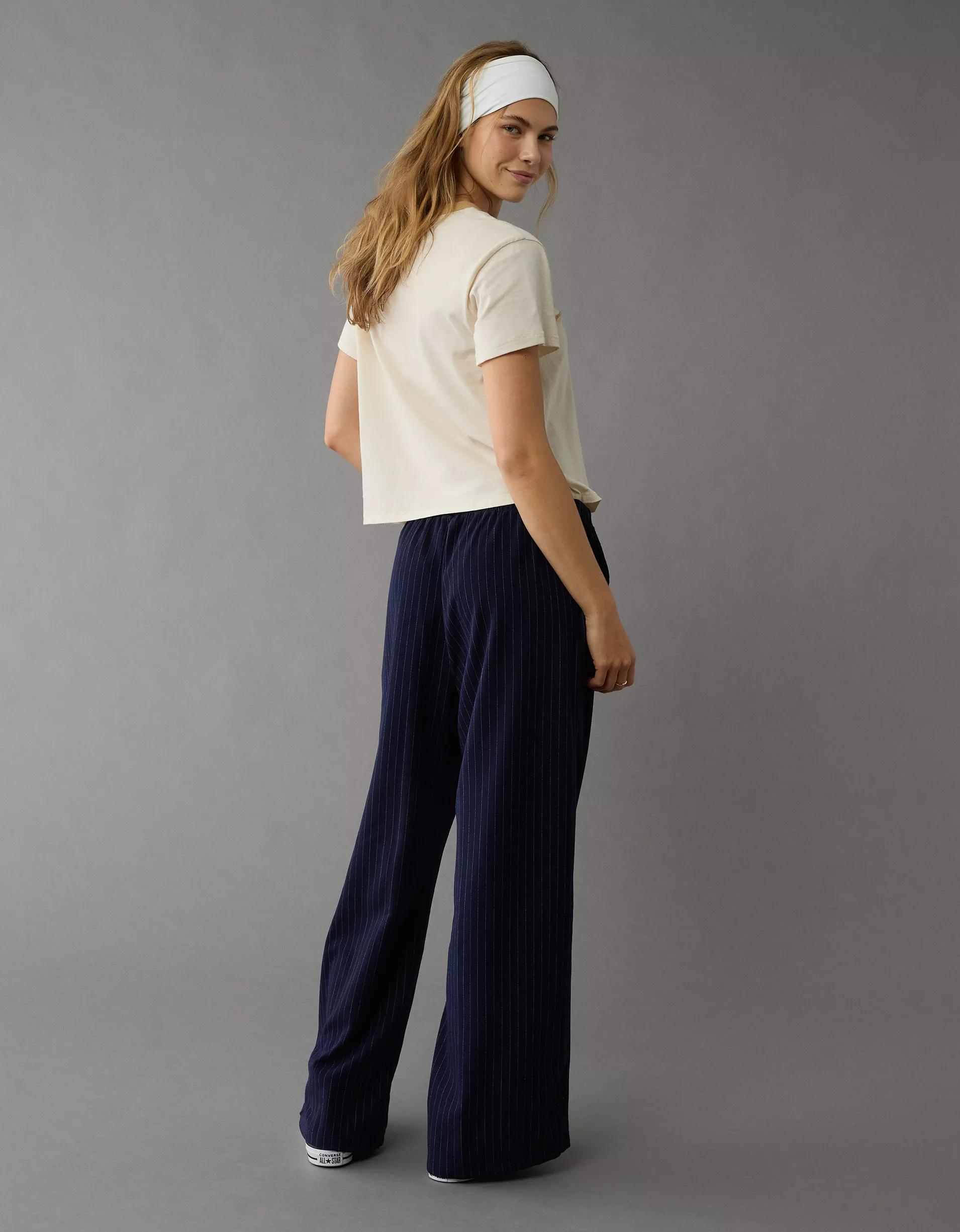 AE Low-Rise Pull-On Poppy Trouser Product Image