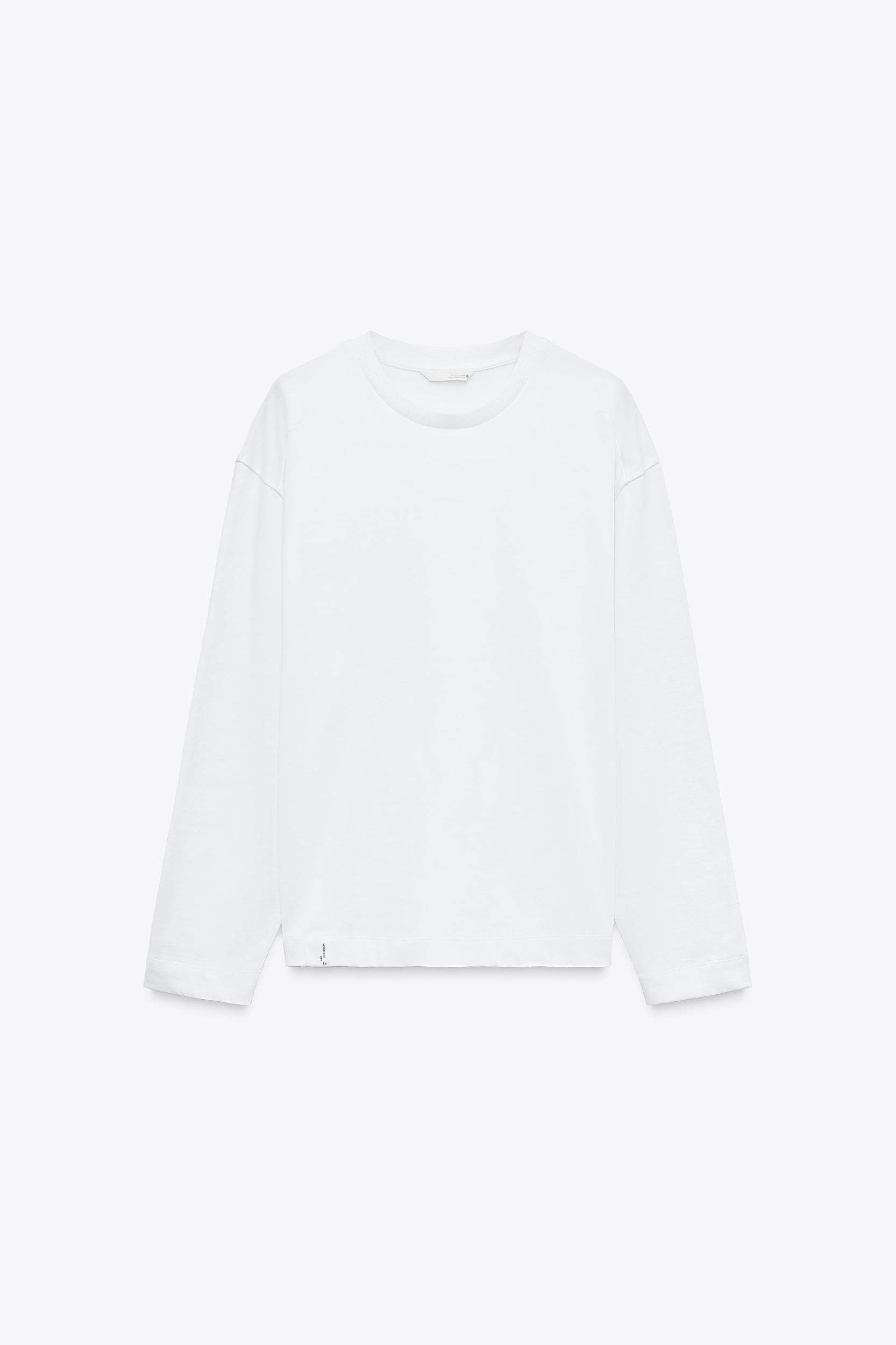 LONG SLEEVE T-SHIRT WITH LABEL Product Image