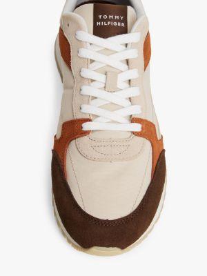 Mixed-Texture Suede Sneaker Product Image