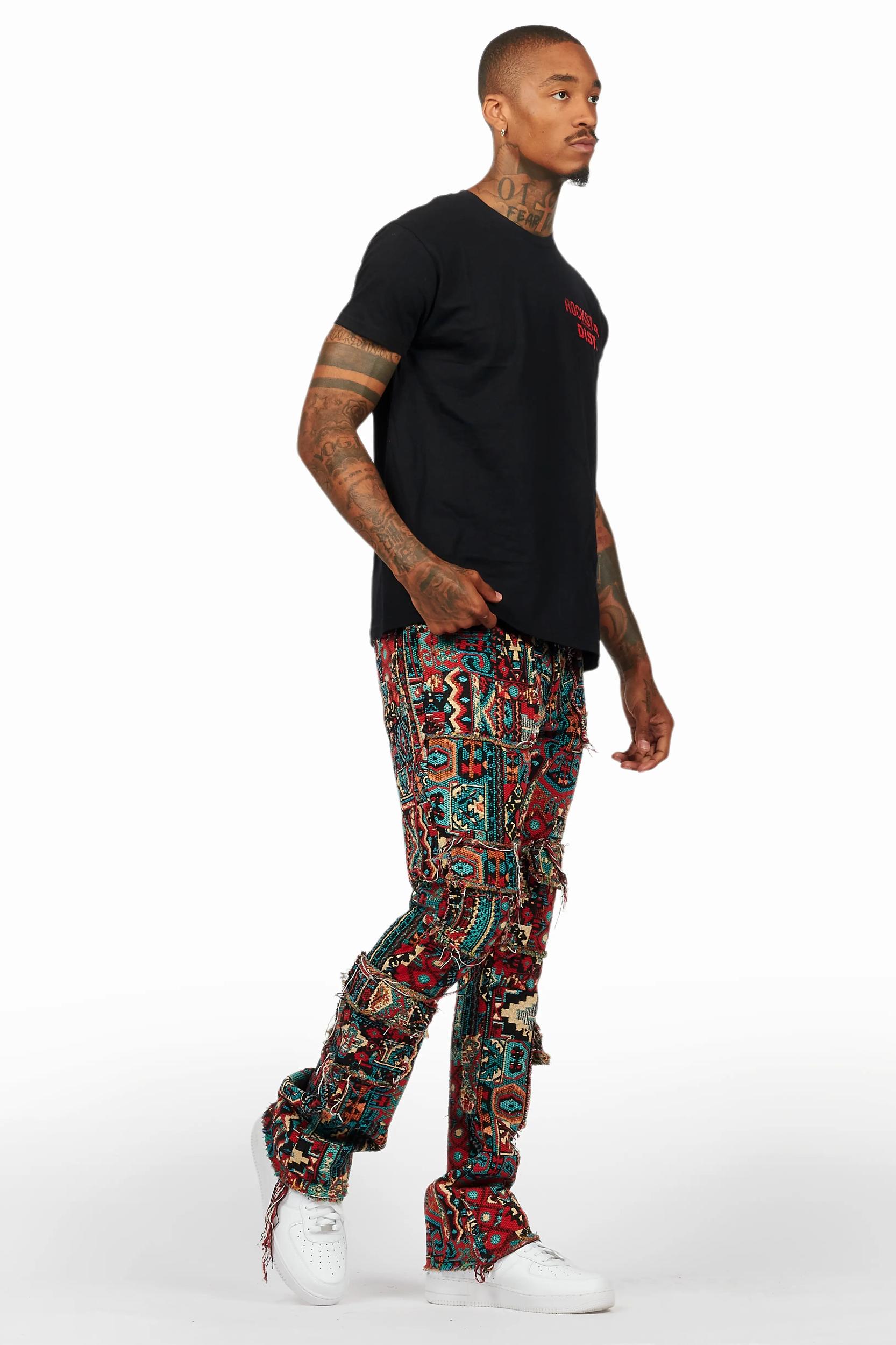 Lake Black/Red T-Shirt/Tapestry Jean Bundle Male Product Image