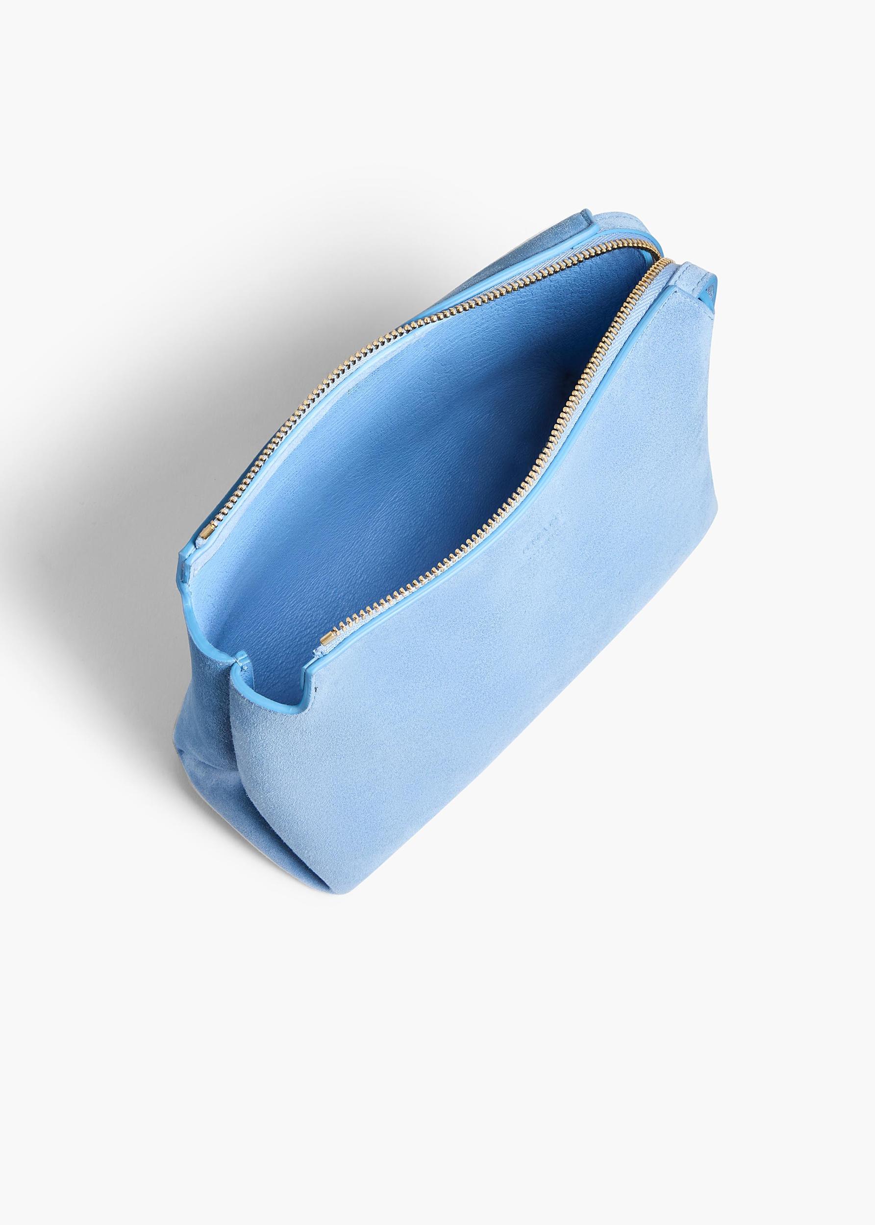 Lina Pochette in Sky Blue Suede Product Image