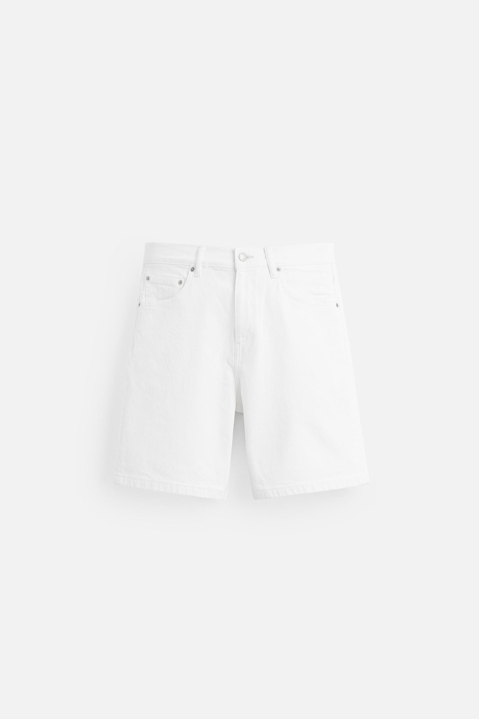 REGULAR FIT DENIM SHORTS Product Image
