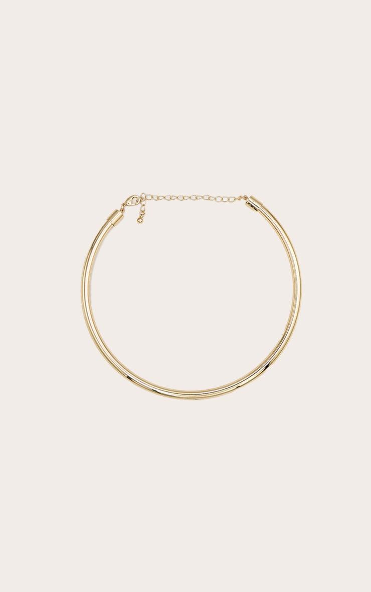 Gold Metal Bar Choker Product Image