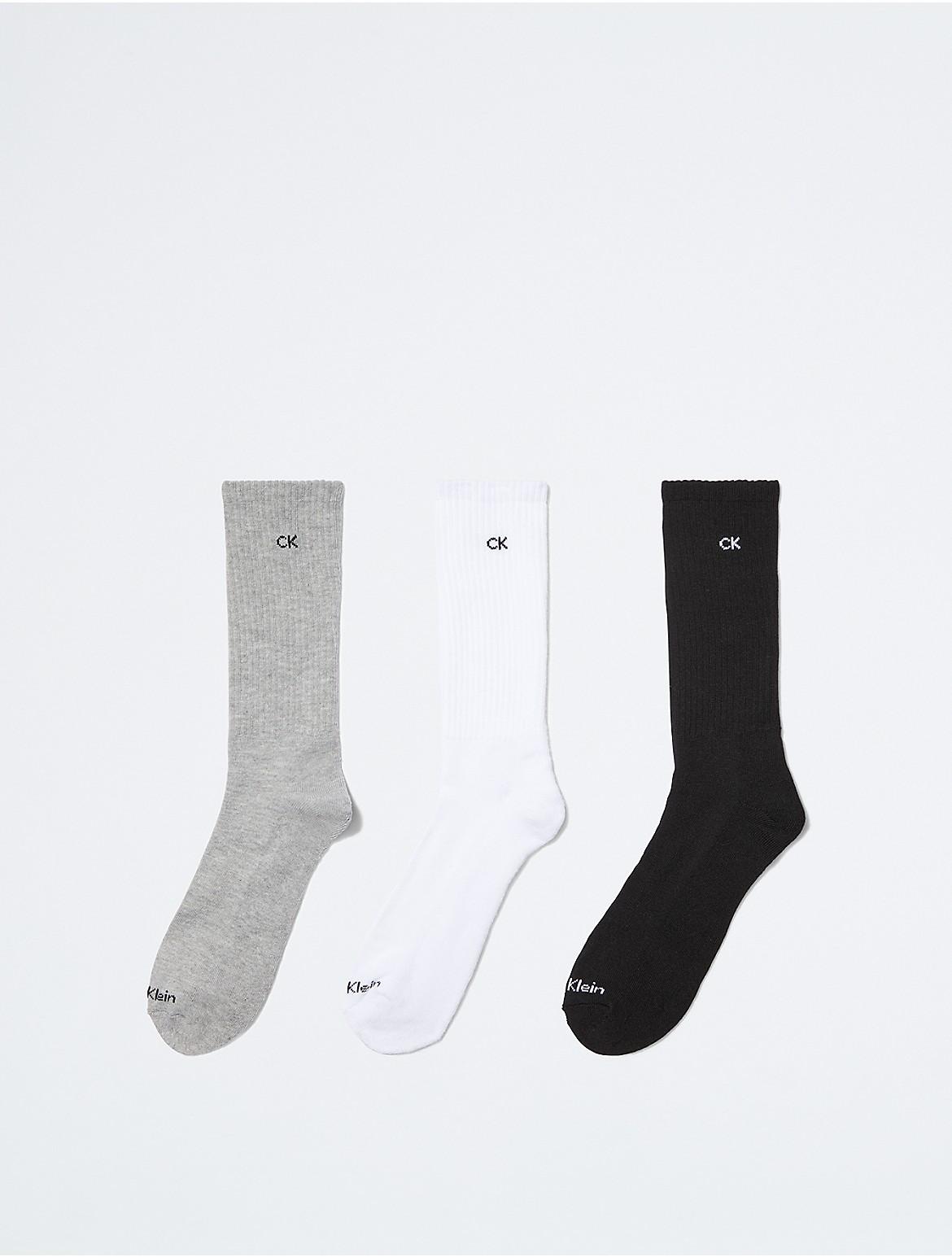 Calvin Klein Mens Cushion 6-Pack Crew Socks Natural Product Image