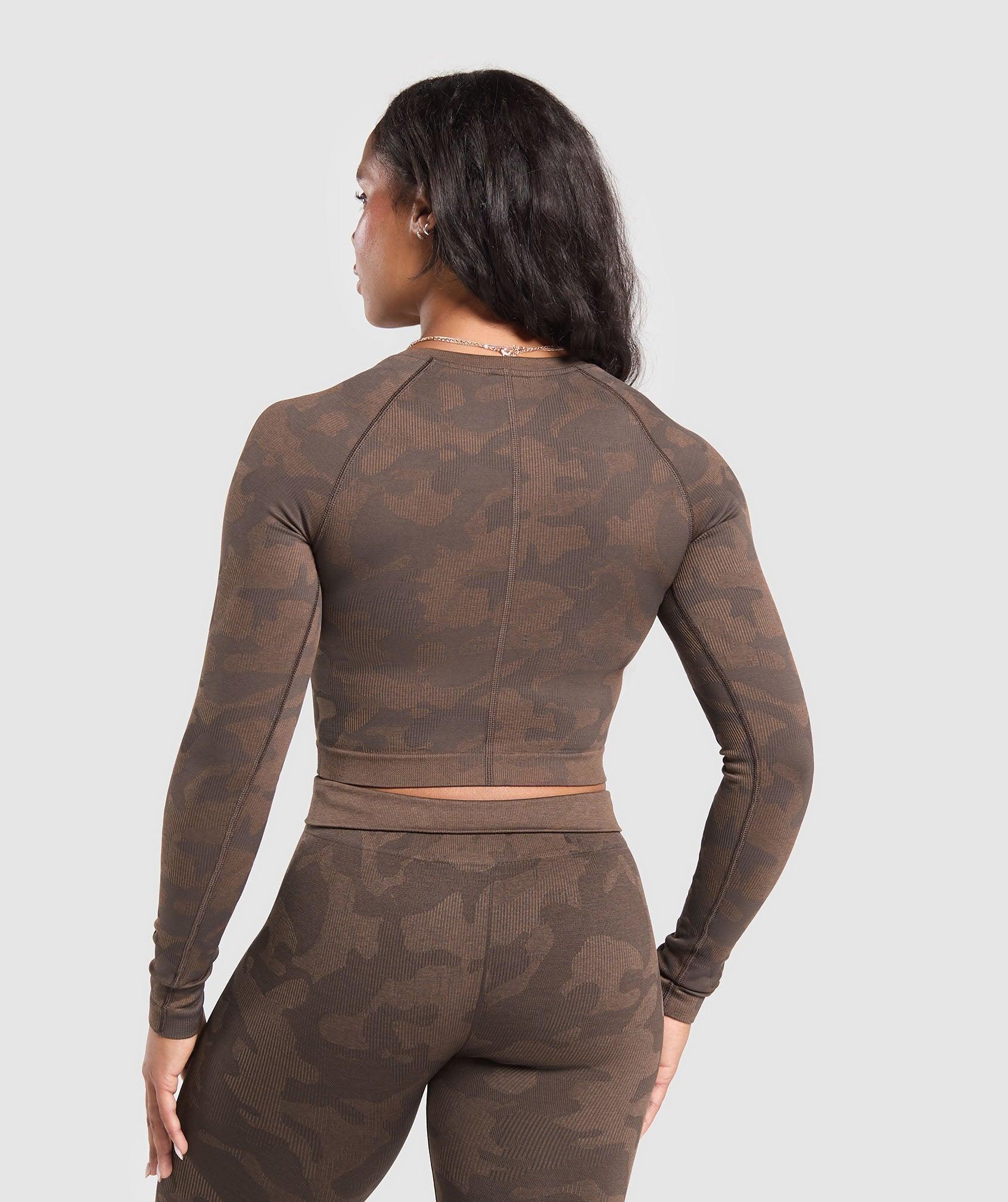 Adapt Camo Long Sleeve Crop Top Product Image