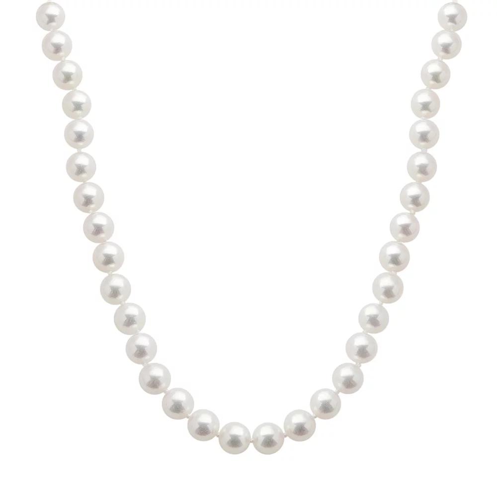 PearLustre by Imperial 18k White Gold AAA Akoya Cultured Pearl Necklace - 16 in., Women's,  Product Image