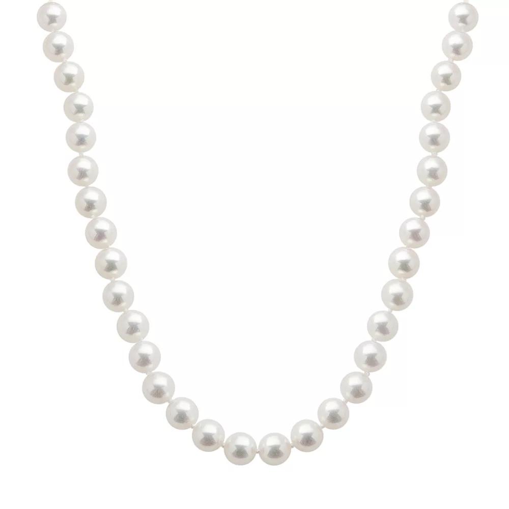 PearLustre by Imperial 18k White Gold AAA Akoya Cultured Pearl Necklace - 16 in., Women's,  Product Image