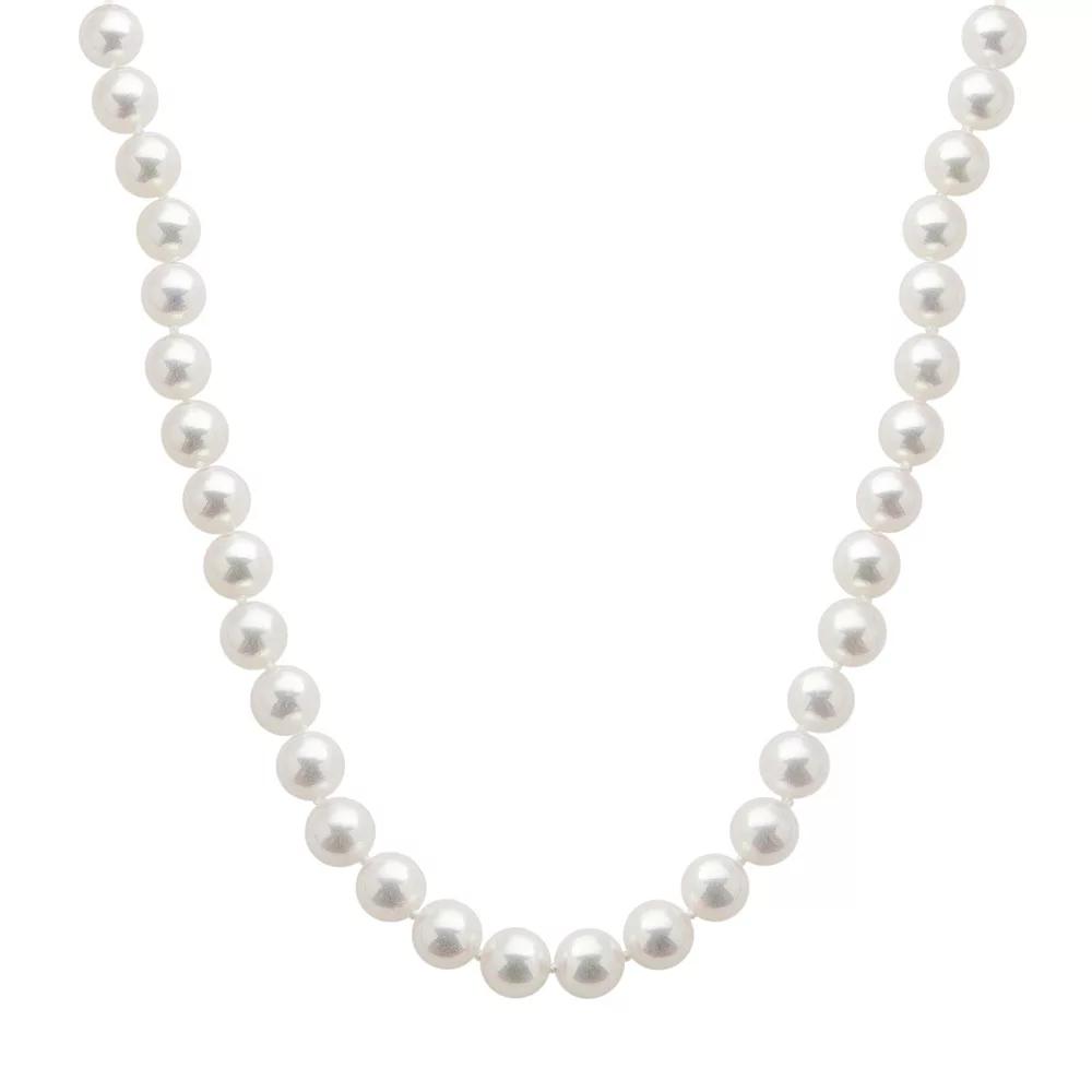 PearLustre by Imperial 18k White Gold AAA Akoya Cultured Pearl Necklace - 16 in., Women's,  Product Image