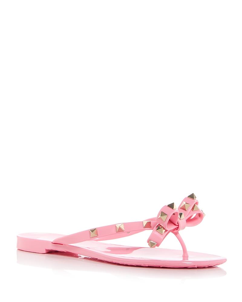 Valentino Garavani Womens Summer Rockstud Pvc Thong Sandals Product Image