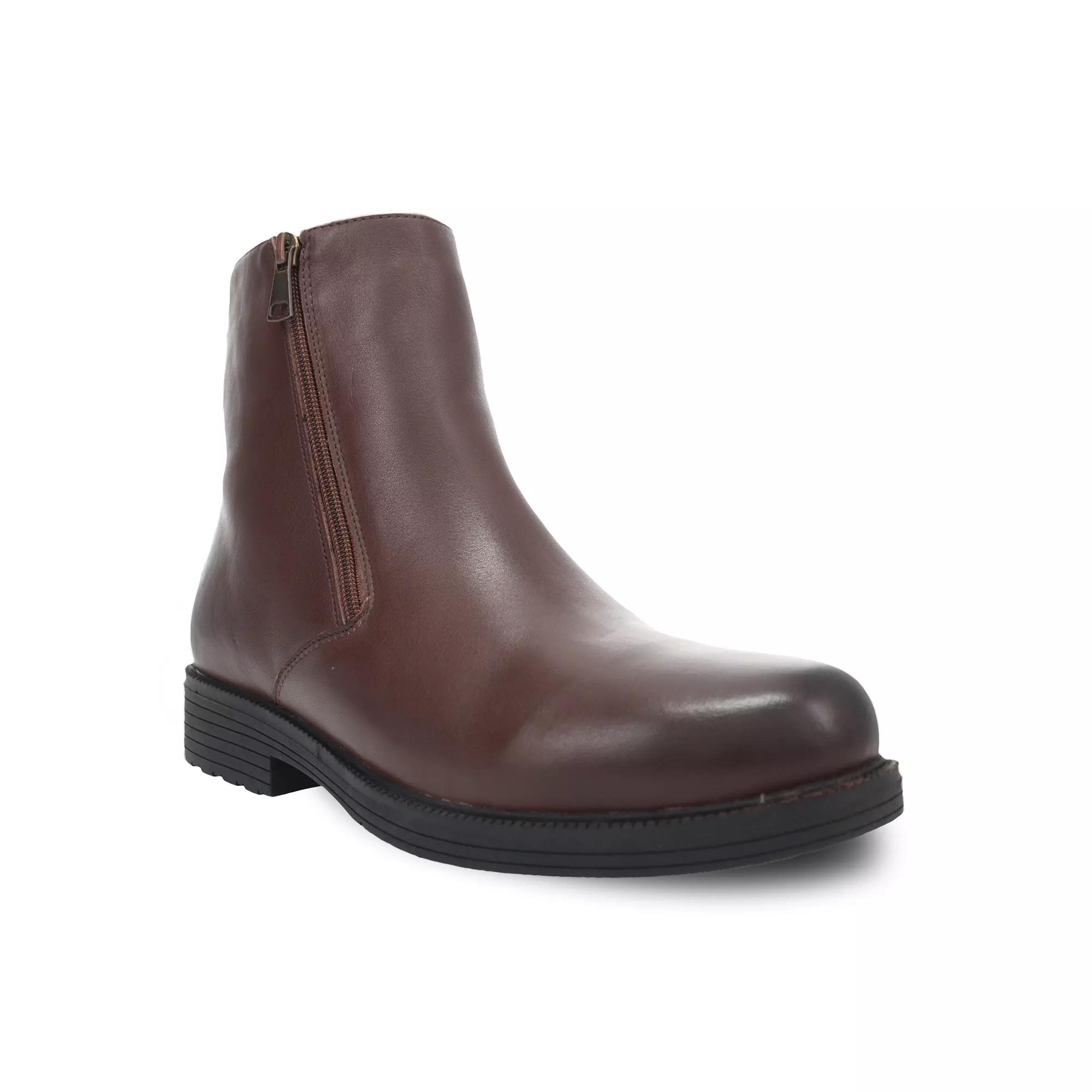 Propet Troy Men's Water Resistant Leather Ankle Boots, Size: 12, Brown Product Image