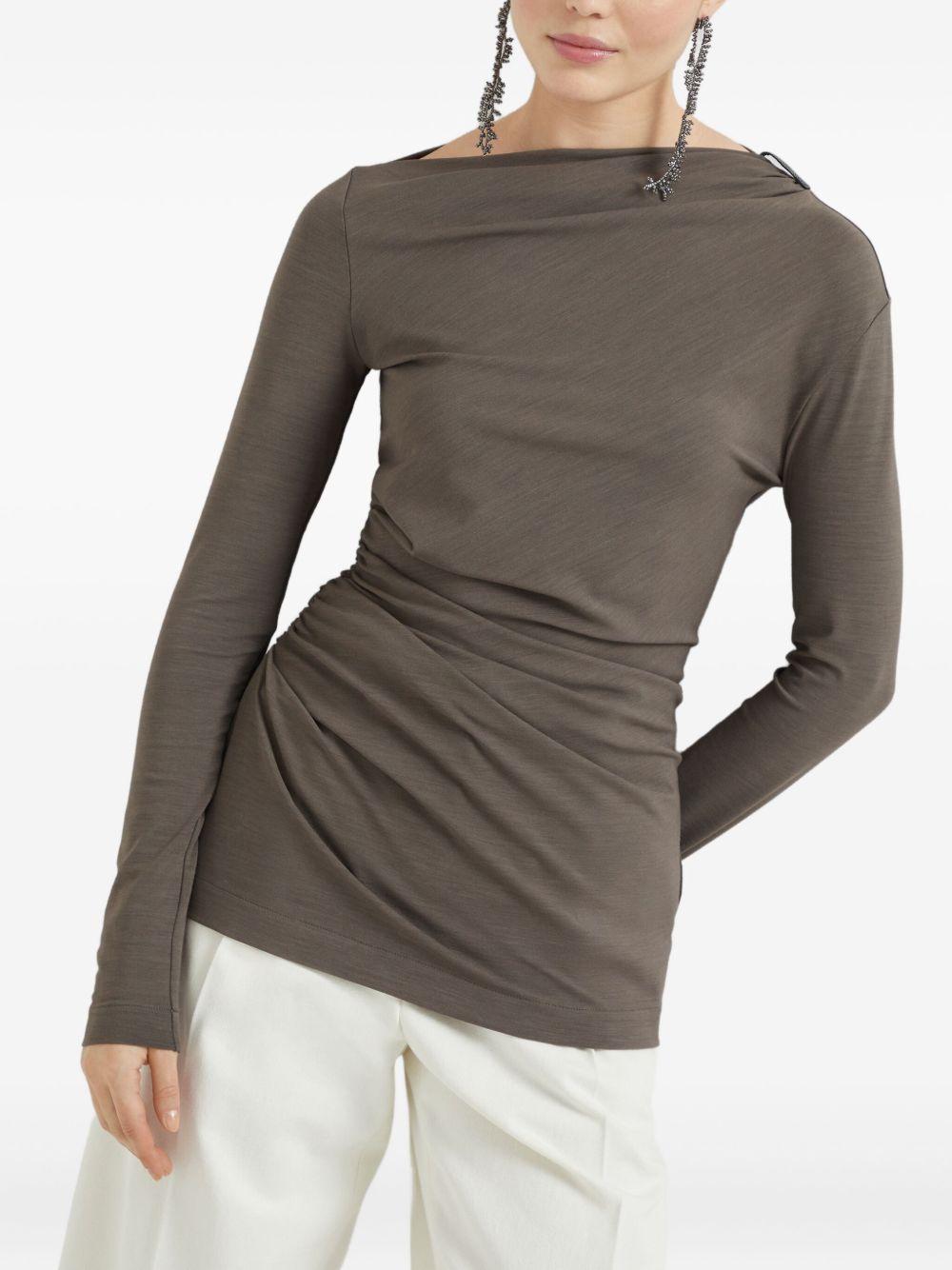 ruched-detail top Product Image