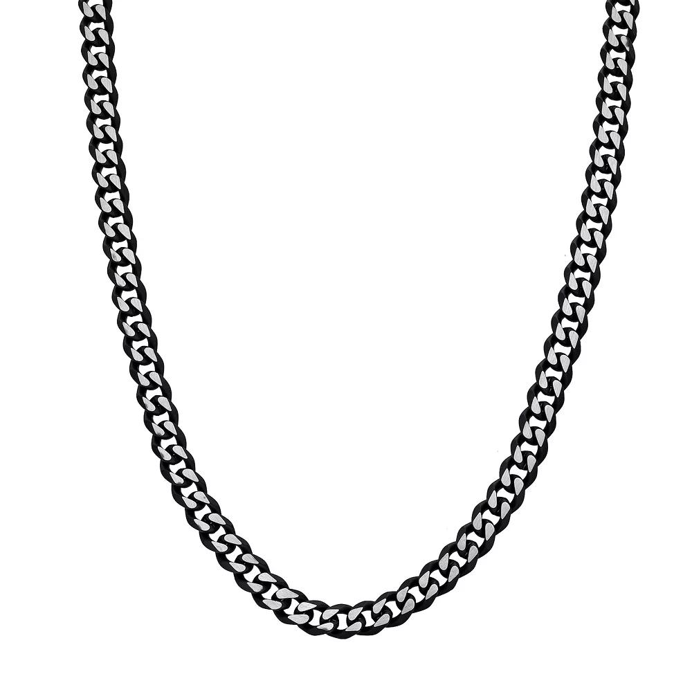 Men's LYNX Stainless Steel Curb Chain Necklace,  Product Image