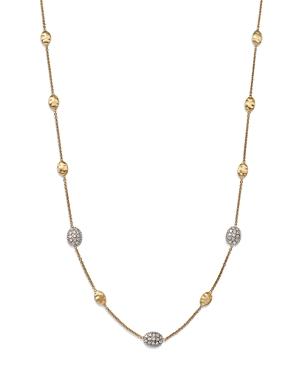 Womens Siviglia 18K Yellow Gold & 0.6TCW Diamond Small Bead Station Necklace Product Image